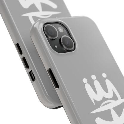 T3 Phone Case — Stylized Crown & Script Graphic Protective Cover
