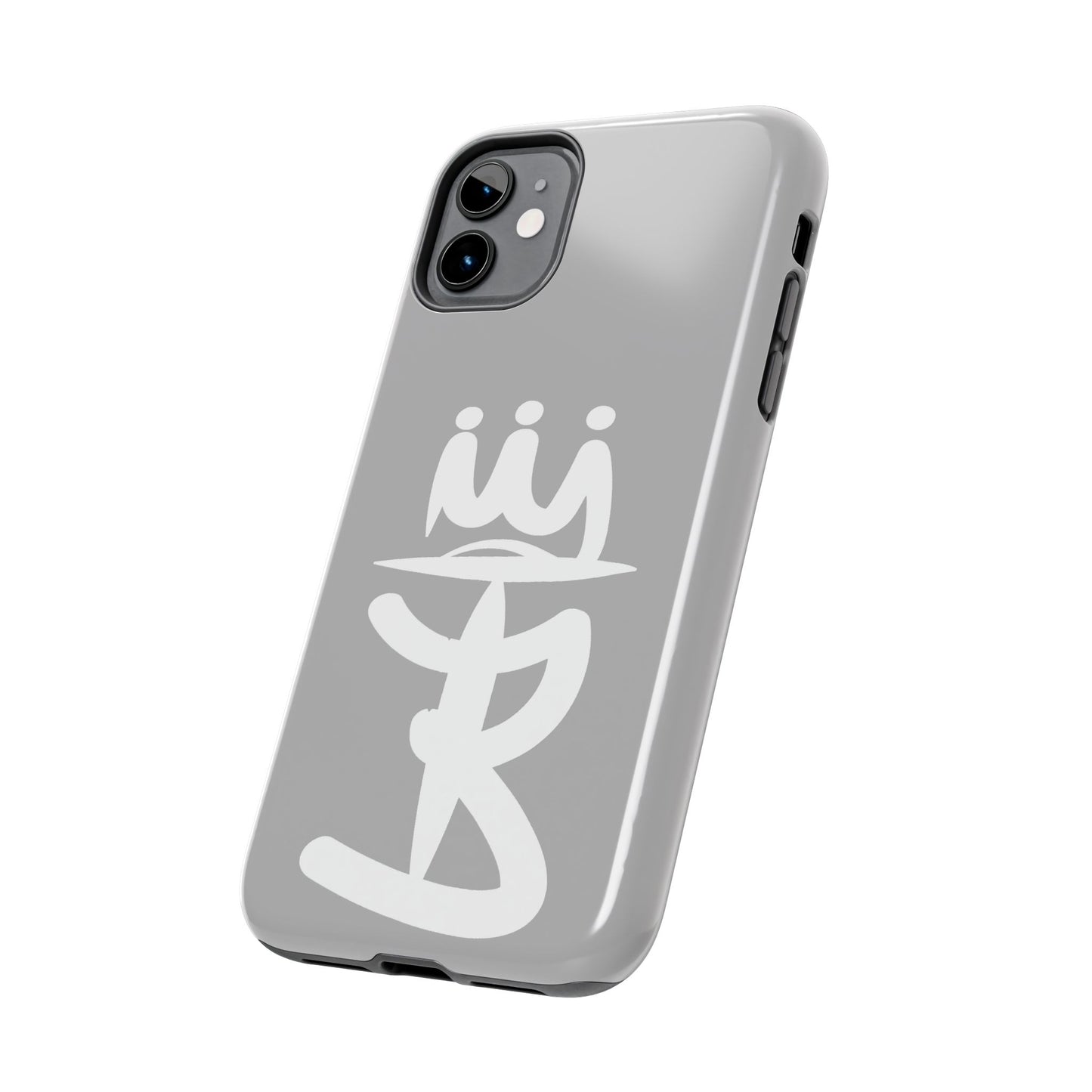 T3 Phone Case — Stylized Crown & Script Graphic Protective Cover