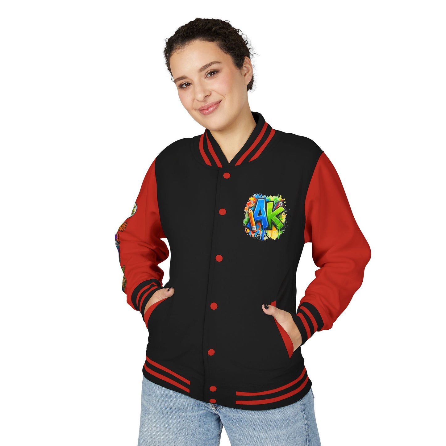Artistic Kids Letterman Jacket - Colorful Kids Art Club Varsity Jacket