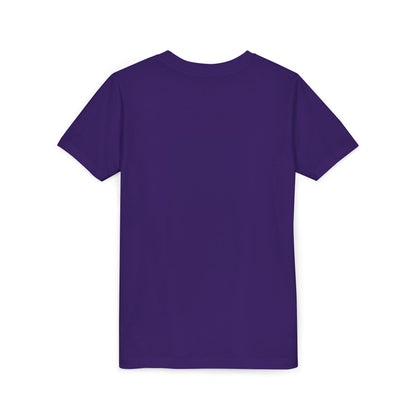 Kids Crowned Script Tee — Youth Short Sleeve T‑Shirt