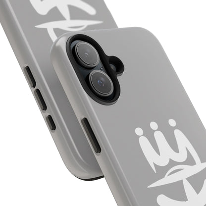 T3 Phone Case — Stylized Crown & Script Graphic Protective Cover