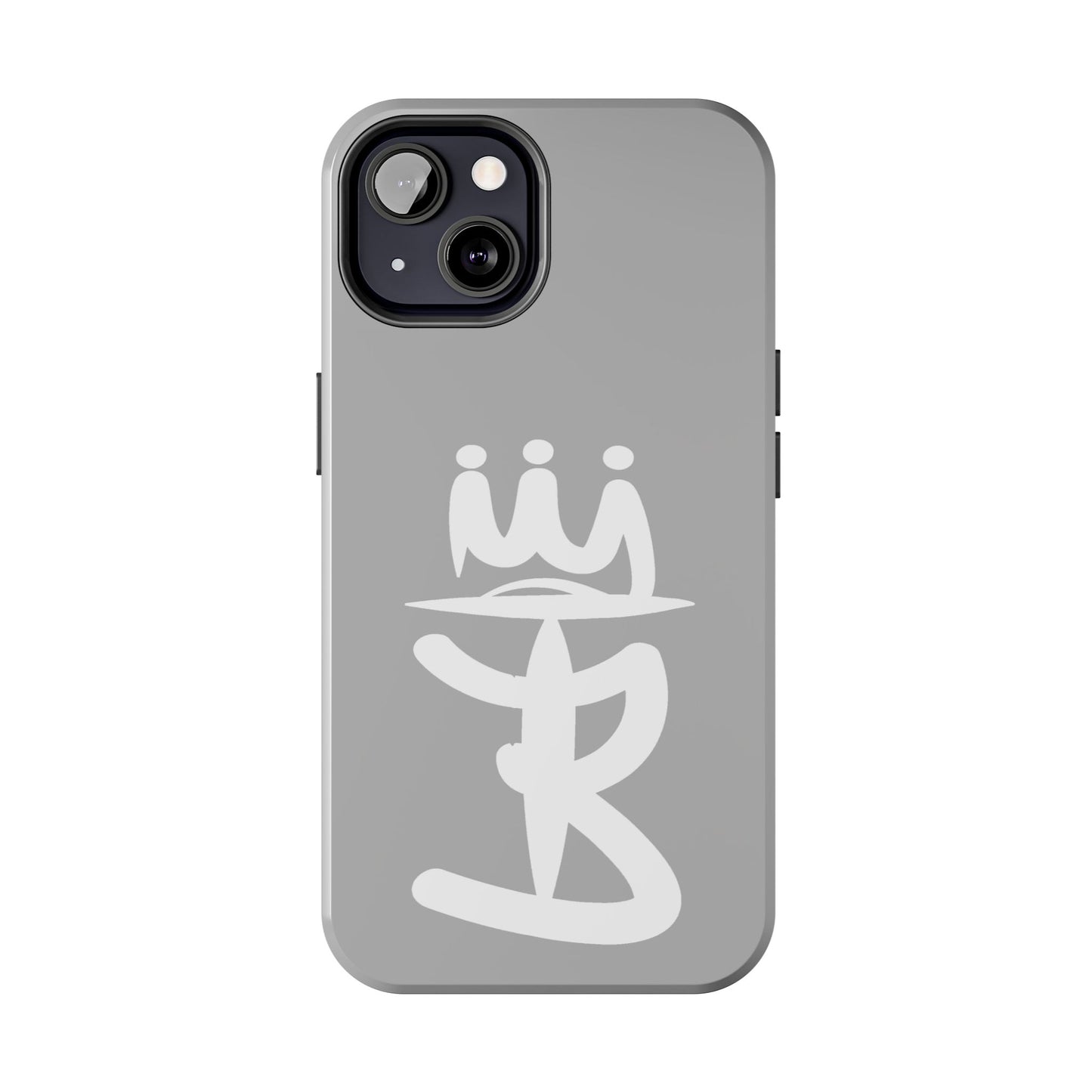 T3 Phone Case — Stylized Crown & Script Graphic Protective Cover