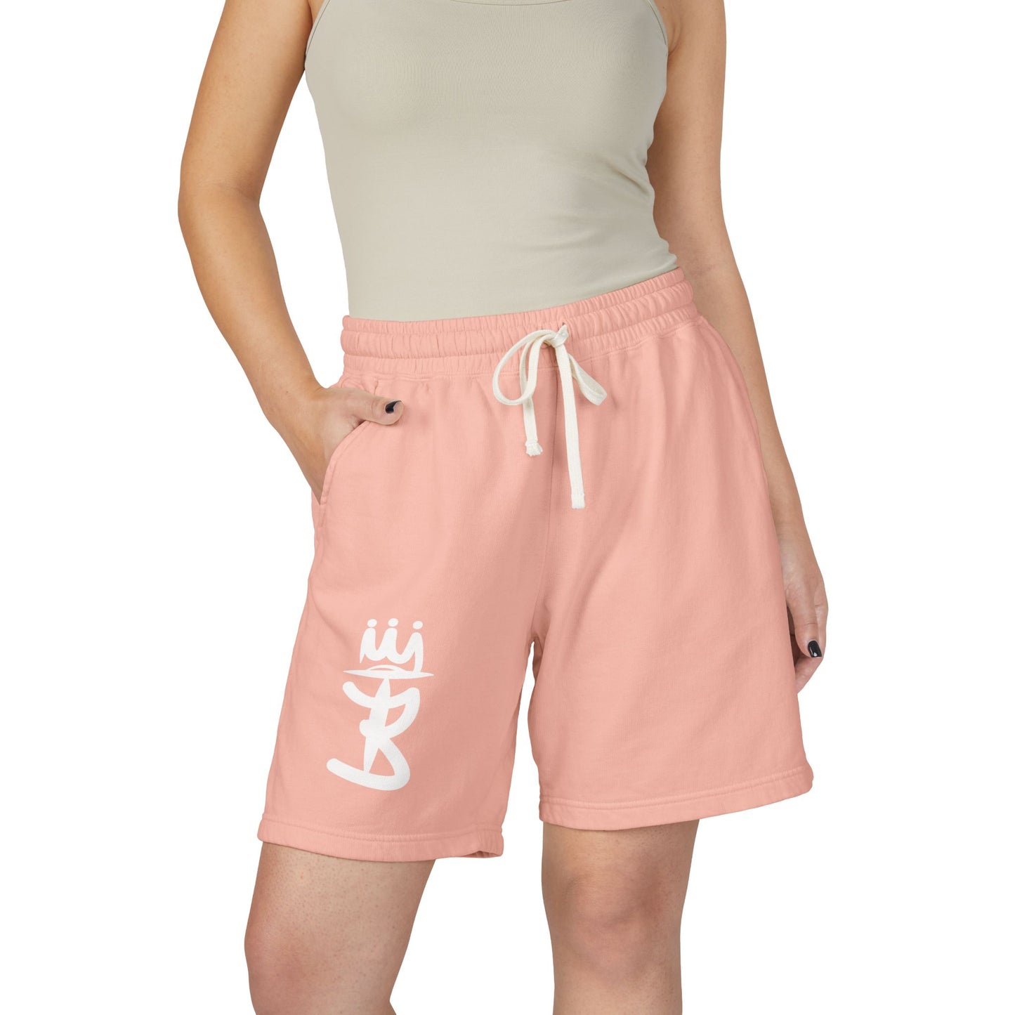Unisex Garment-Dyed Lightweight Fleece Sweat Shorts