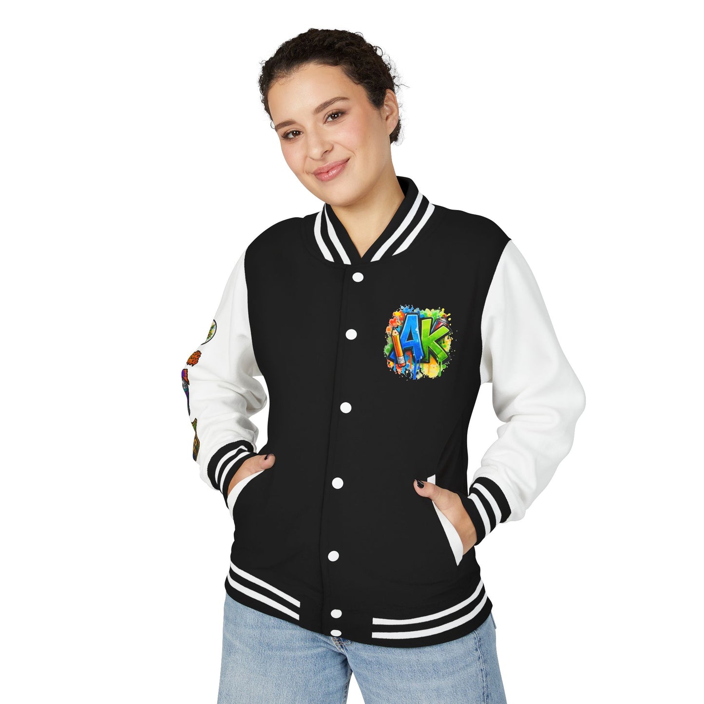 Artistic Kids Letterman Jacket - Colorful Kids Art Club Varsity Jacket