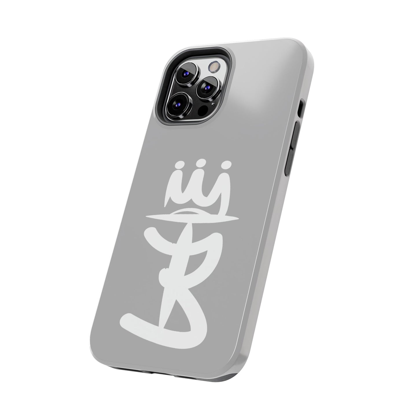 T3 Phone Case — Stylized Crown & Script Graphic Protective Cover