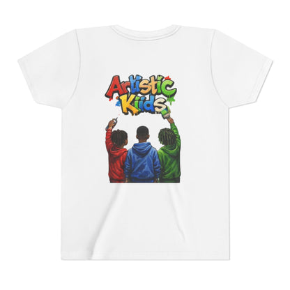 Artistic Kids Youth Tee — Colorful ‘Artistic Kids’ Graphic Shirt for Creative Children