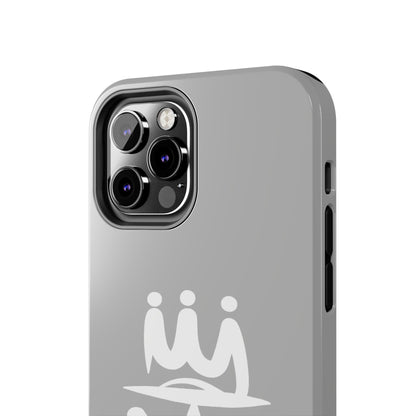 T3 Phone Case — Stylized Crown & Script Graphic Protective Cover