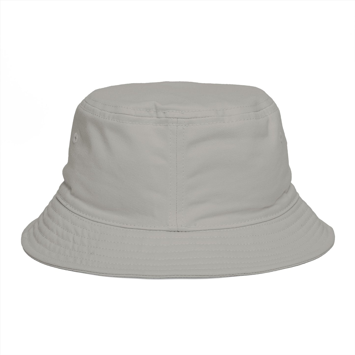 Brown Bucket Hat with White Crown 'B' Logo — Streetwear Casual Sun Hat
