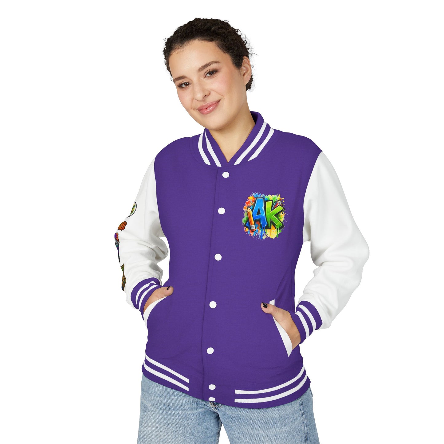 Artistic Kids Letterman Jacket - Colorful Kids Art Club Varsity Jacket