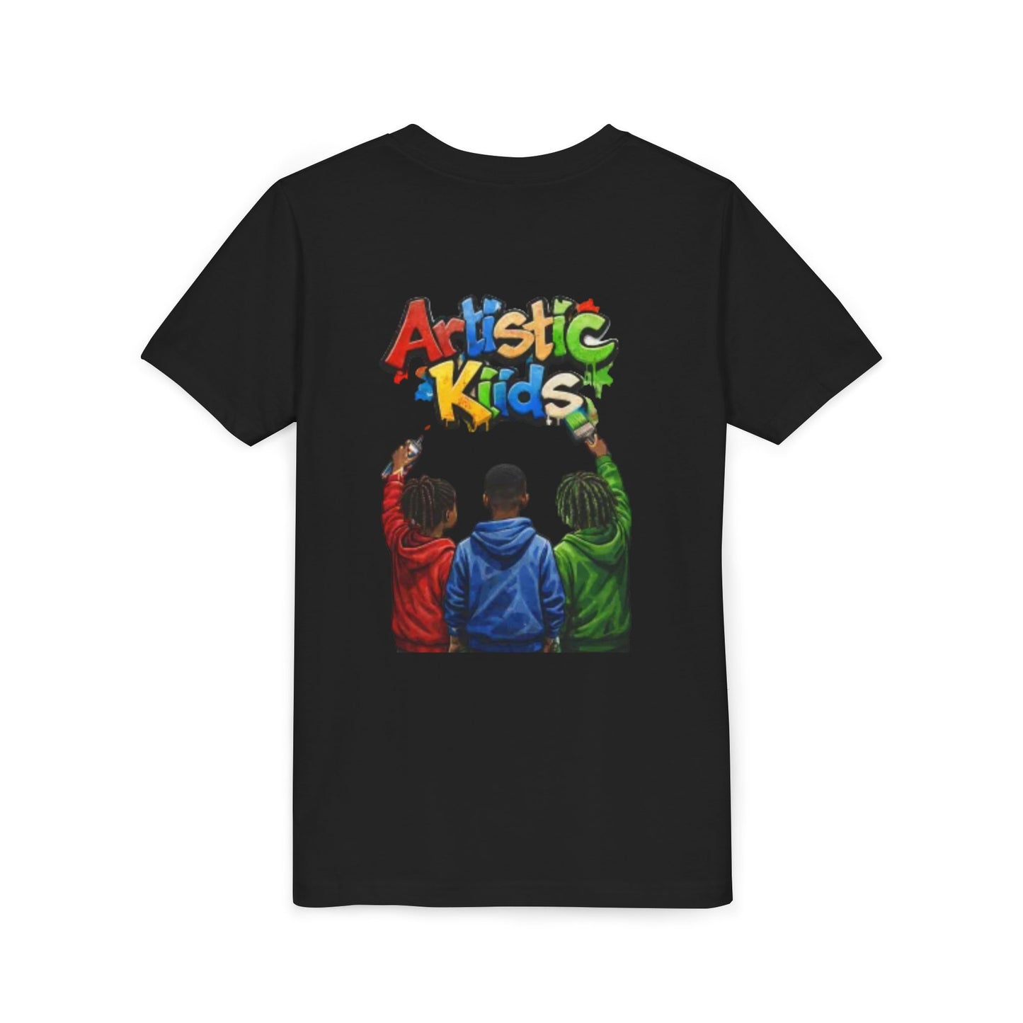 Artistic Kids Youth Tee — Colorful ‘Artistic Kids’ Graphic Shirt for Creative Children