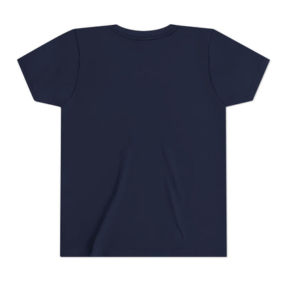 Kids Crowned Script Tee — Youth Short Sleeve T‑Shirt
