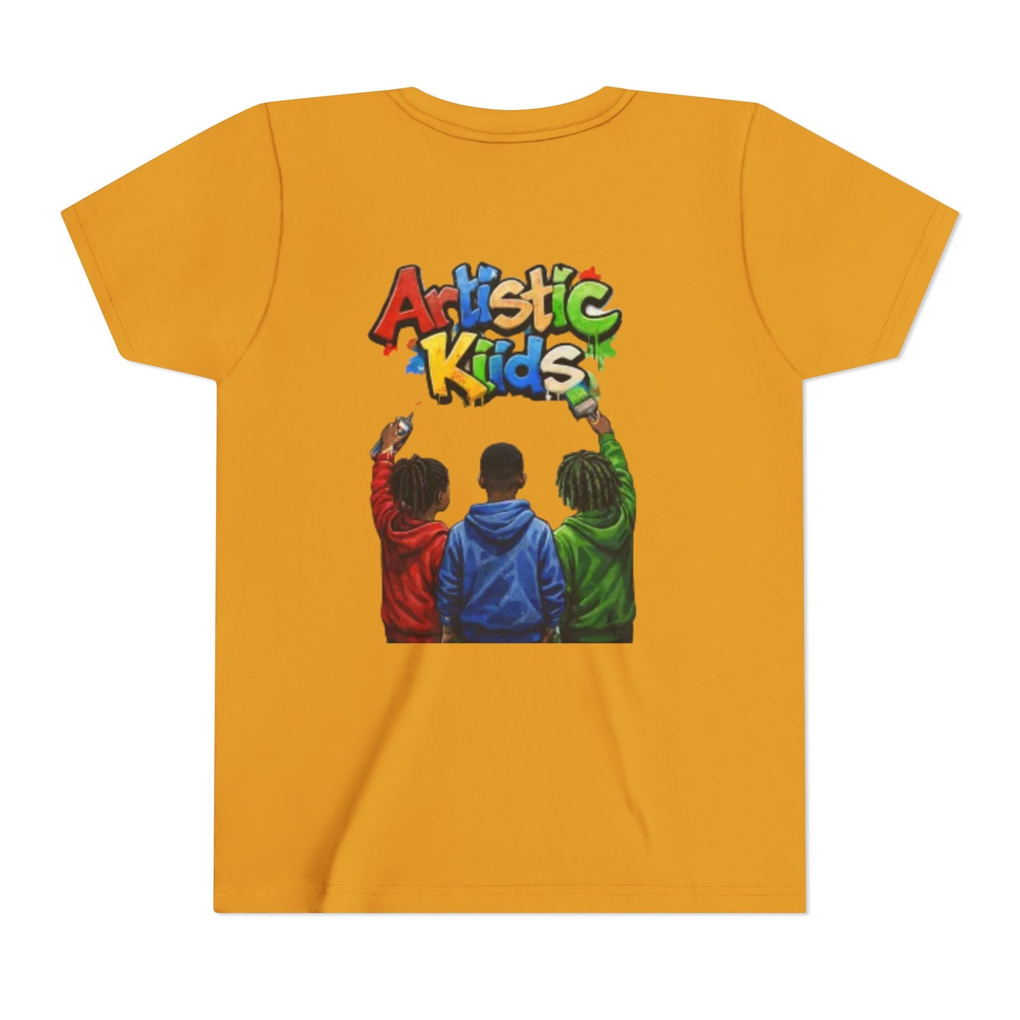 Artistic Kids Youth Tee — Colorful ‘Artistic Kids’ Graphic Shirt for Creative Children
