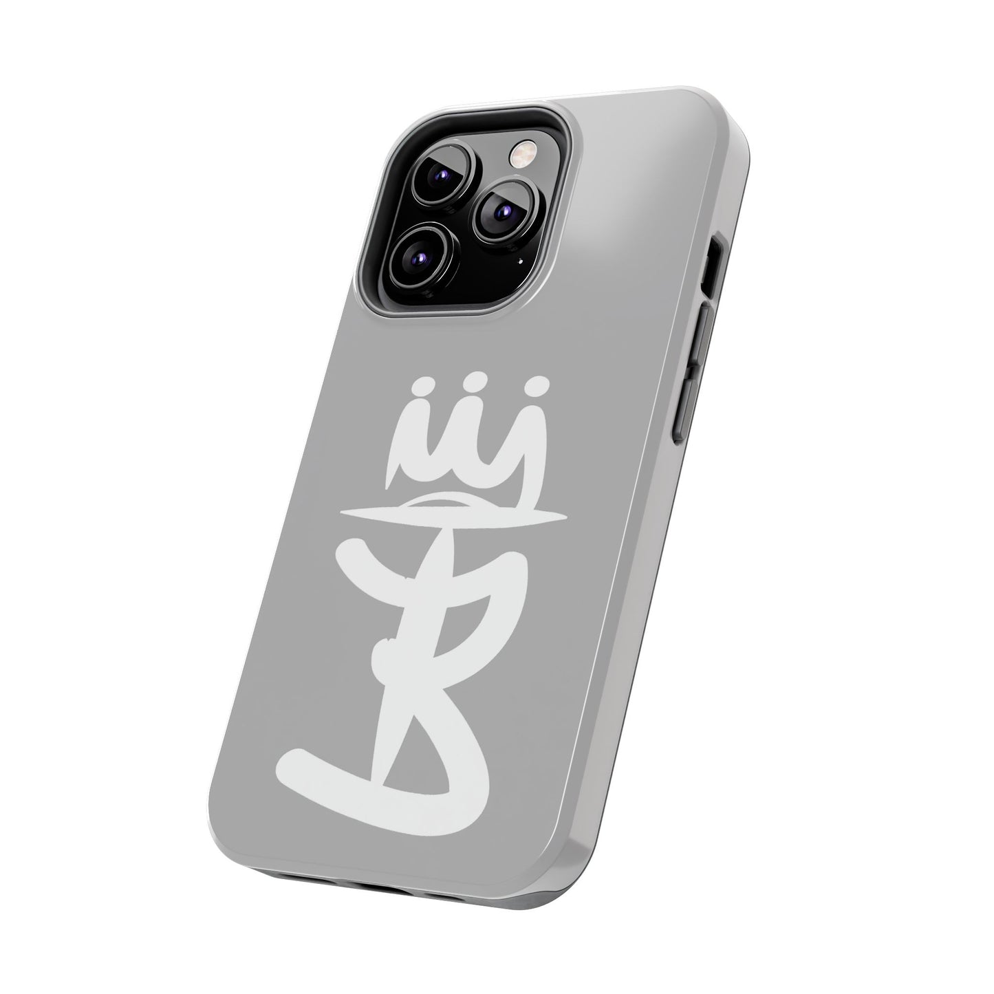 T3 Phone Case — Stylized Crown & Script Graphic Protective Cover