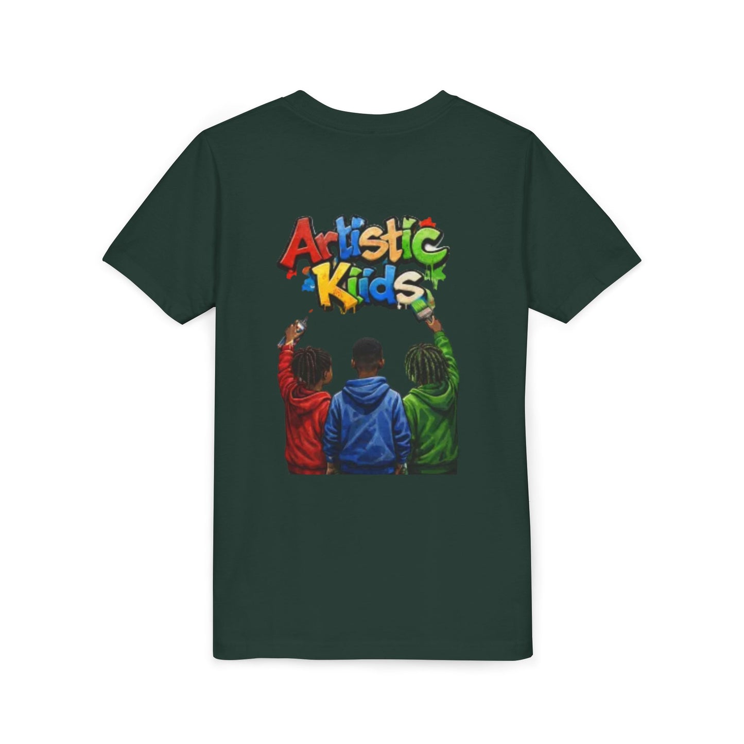 Artistic Kids Youth Tee — Colorful ‘Artistic Kids’ Graphic Shirt for Creative Children