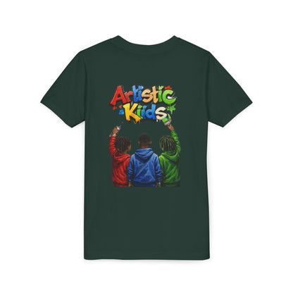 Artistic Kids Youth Tee — Colorful ‘Artistic Kids’ Graphic Shirt for Creative Children
