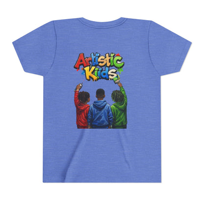 Artistic Kids Youth Tee — Colorful ‘Artistic Kids’ Graphic Shirt for Creative Children