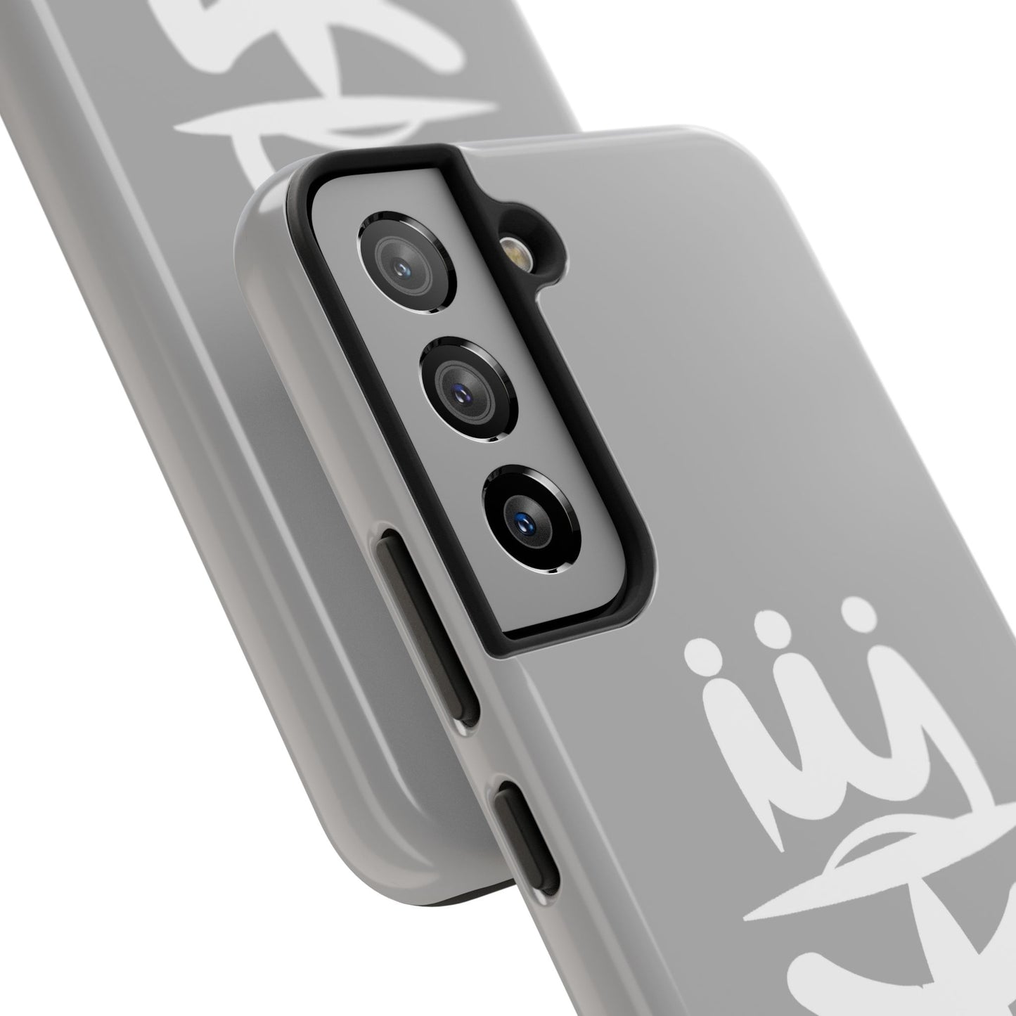 T3 Phone Case — Stylized Crown & Script Graphic Protective Cover