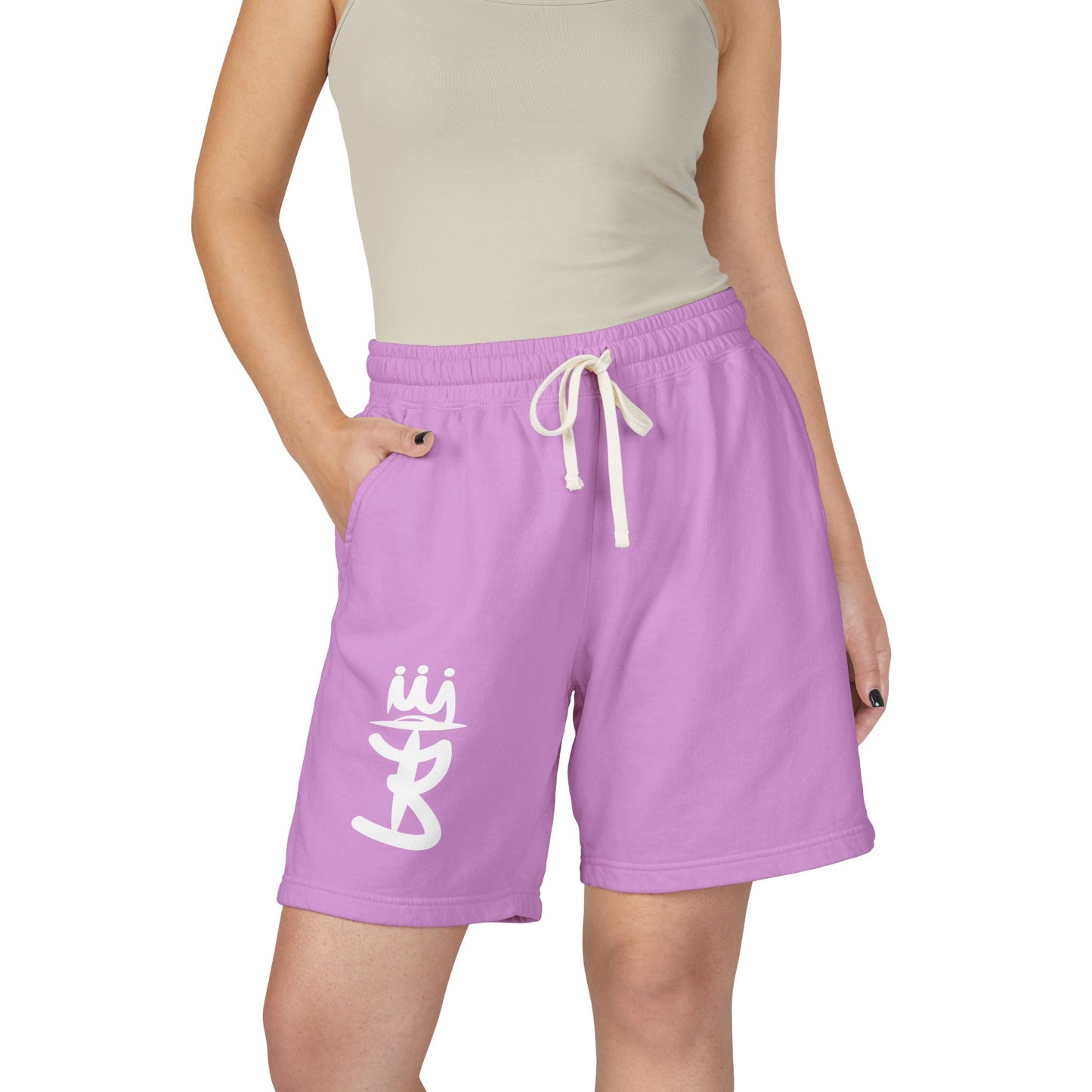 Unisex Garment-Dyed Lightweight Fleece Sweat Shorts