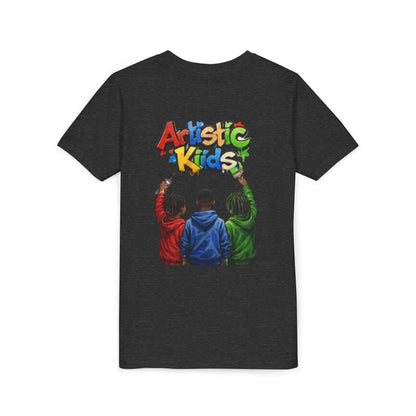 Artistic Kids Youth Tee — Colorful ‘Artistic Kids’ Graphic Shirt for Creative Children