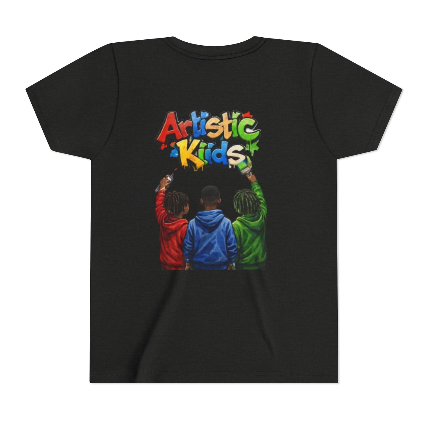 Artistic Kids Youth Tee — Colorful ‘Artistic Kids’ Graphic Shirt for Creative Children