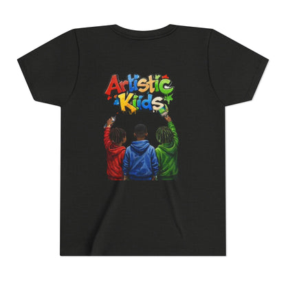 Artistic Kids Youth Tee — Colorful ‘Artistic Kids’ Graphic Shirt for Creative Children