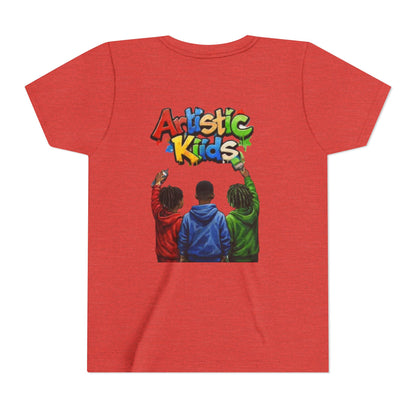 Artistic Kids Youth Tee — Colorful ‘Artistic Kids’ Graphic Shirt for Creative Children