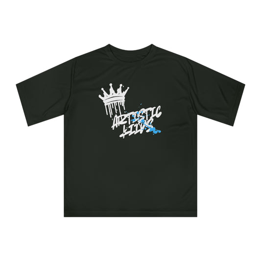 Performance Tee — Artistic King Drip Graphic