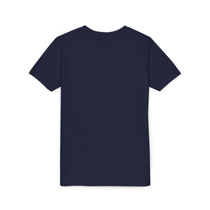 Kids Crowned Script Tee — Youth Short Sleeve T‑Shirt