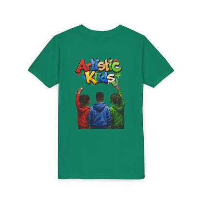 Artistic Kids Youth Tee — Colorful ‘Artistic Kids’ Graphic Shirt for Creative Children
