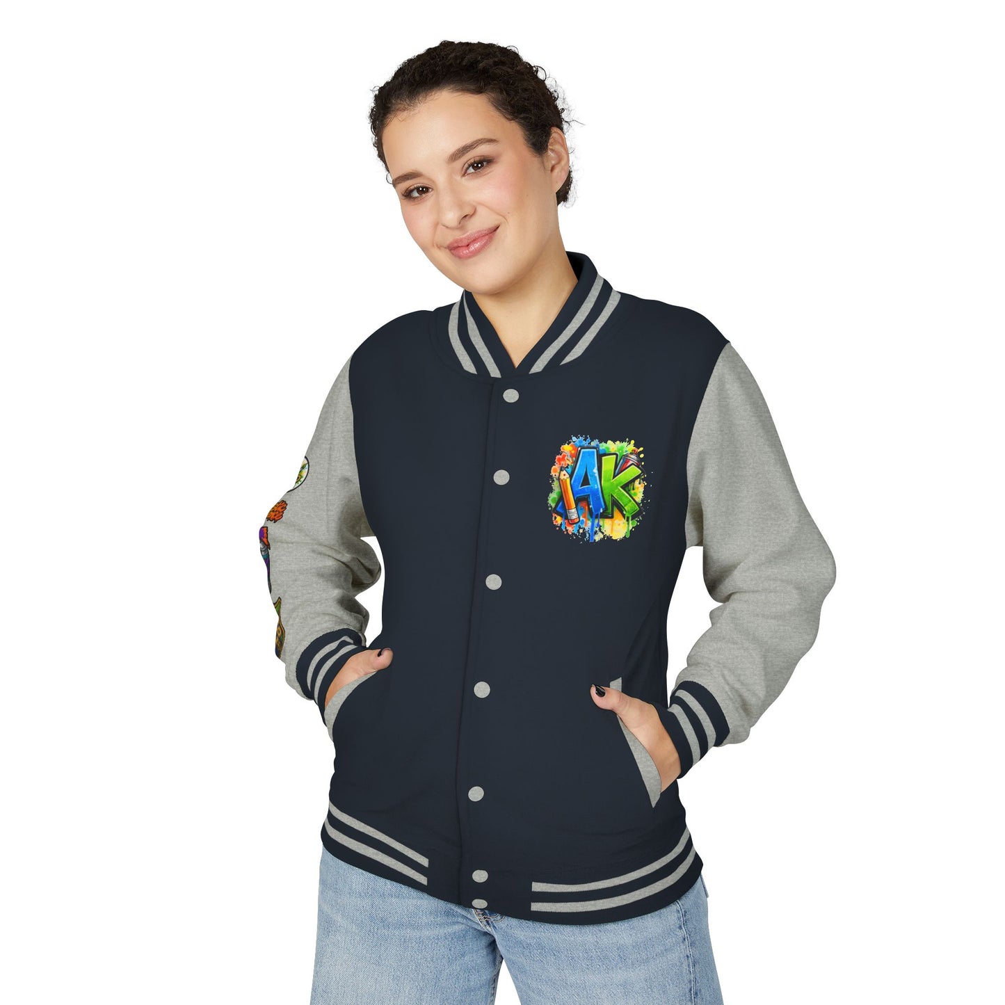 Artistic Kids Letterman Jacket - Colorful Kids Art Club Varsity Jacket