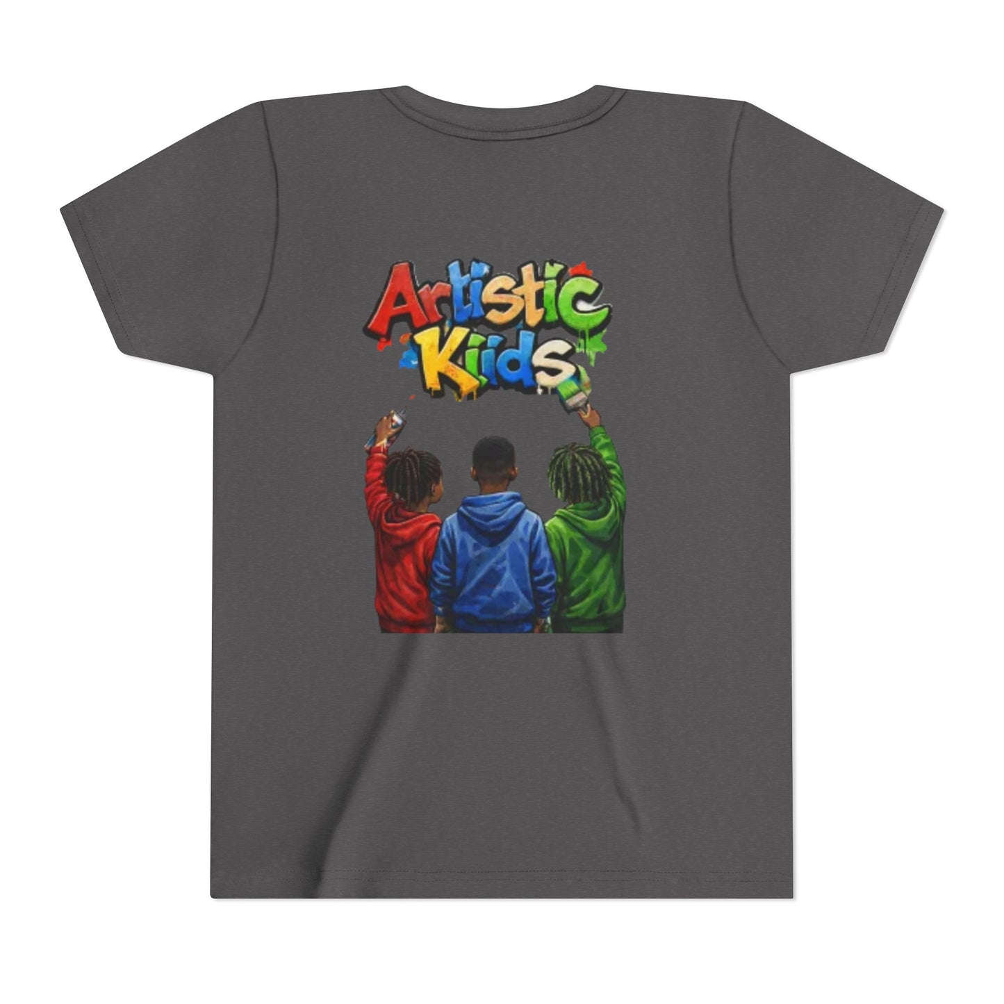 Artistic Kids Youth Tee — Colorful ‘Artistic Kids’ Graphic Shirt for Creative Children
