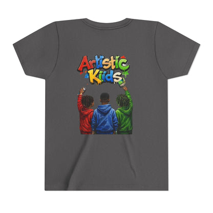 Artistic Kids Youth Tee — Colorful ‘Artistic Kids’ Graphic Shirt for Creative Children