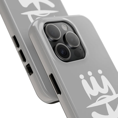 T3 Phone Case — Stylized Crown & Script Graphic Protective Cover
