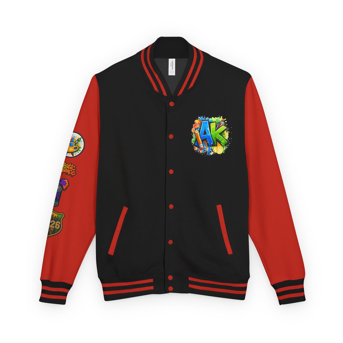 Artistic Kids Letterman Jacket - Colorful Kids Art Club Varsity Jacket
