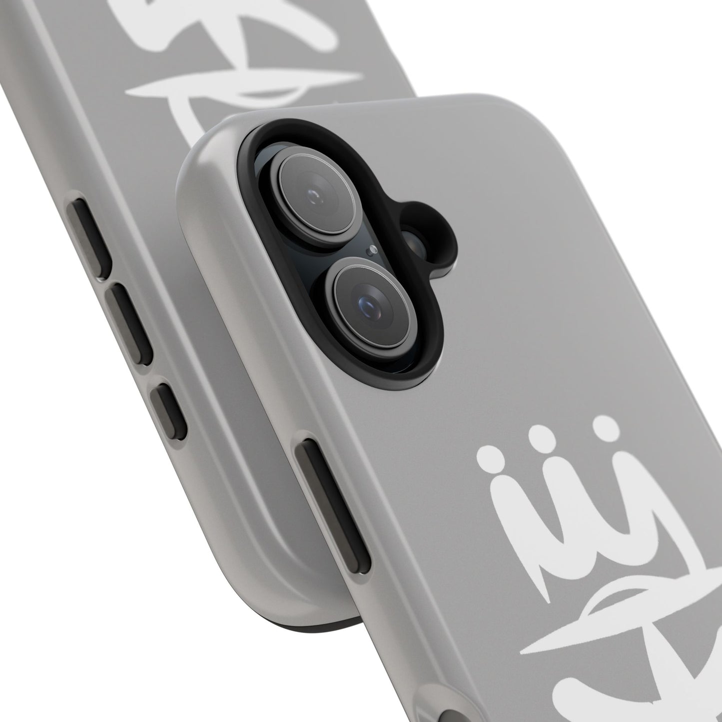 T3 Phone Case — Stylized Crown & Script Graphic Protective Cover