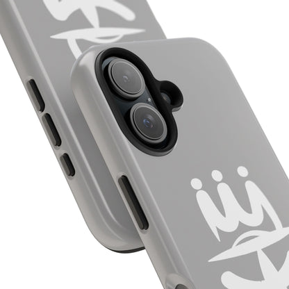 T3 Phone Case — Stylized Crown & Script Graphic Protective Cover