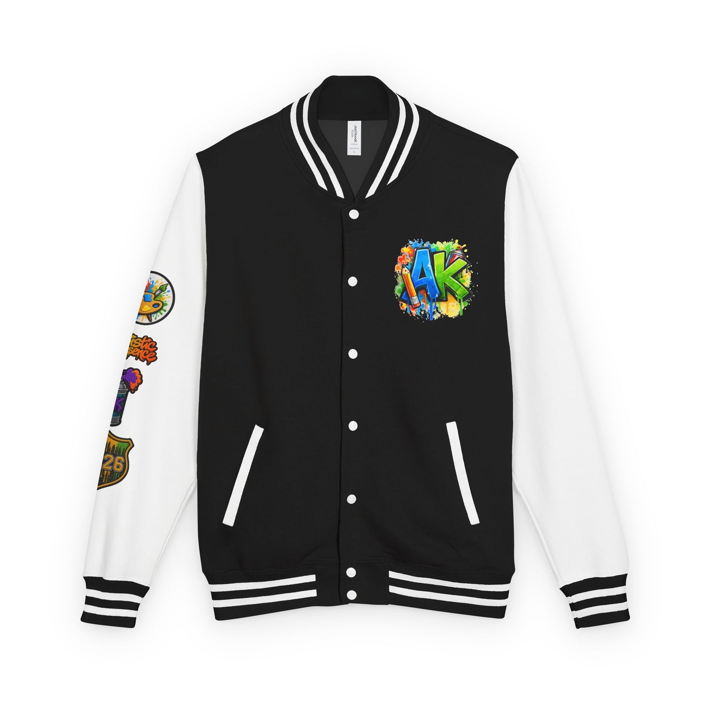 Artistic Kids Letterman Jacket - Colorful Kids Art Club Varsity Jacket