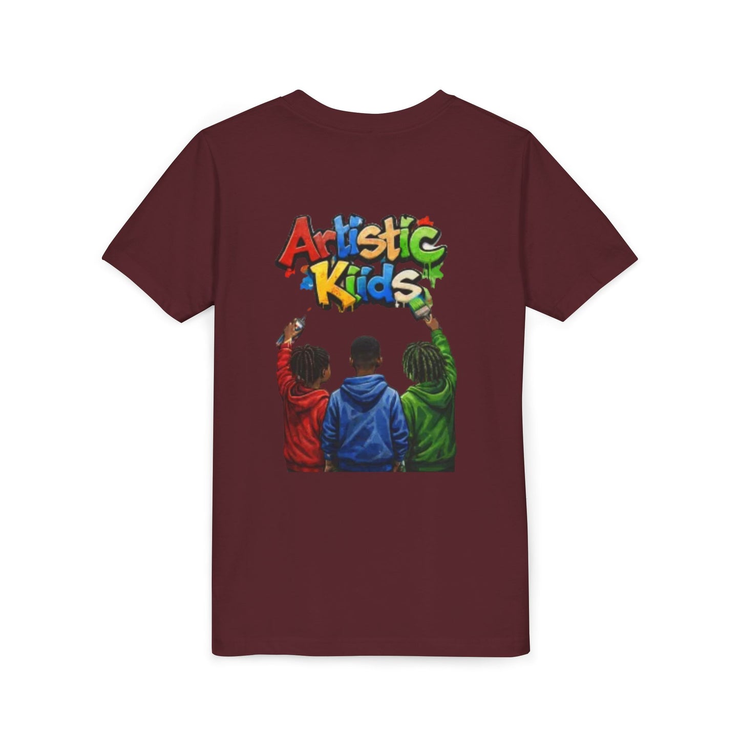 Artistic Kids Youth Tee — Colorful ‘Artistic Kids’ Graphic Shirt for Creative Children