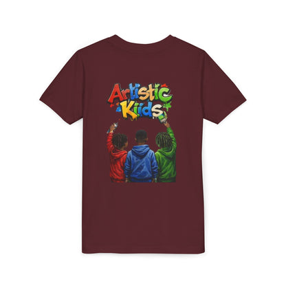 Artistic Kids Youth Tee — Colorful ‘Artistic Kids’ Graphic Shirt for Creative Children