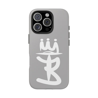 T3 Phone Case — Stylized Crown & Script Graphic Protective Cover