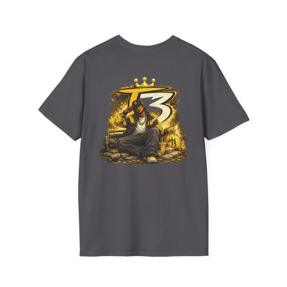 T3 Graphic T-Shirt | Urban Rapper Illustration, Streetwear Tee