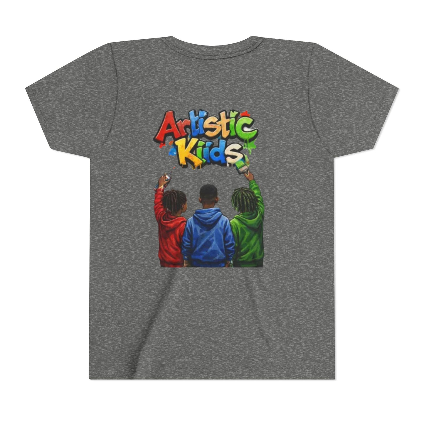 Artistic Kids Youth Tee — Colorful ‘Artistic Kids’ Graphic Shirt for Creative Children
