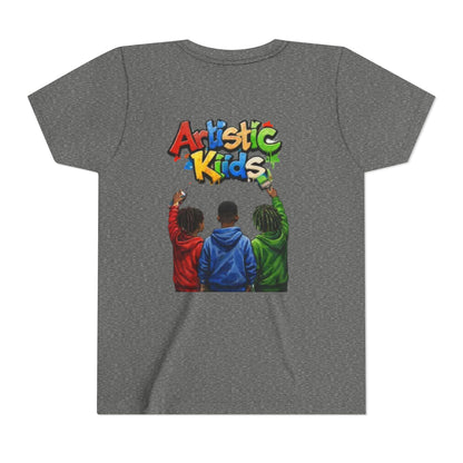 Artistic Kids Youth Tee — Colorful ‘Artistic Kids’ Graphic Shirt for Creative Children