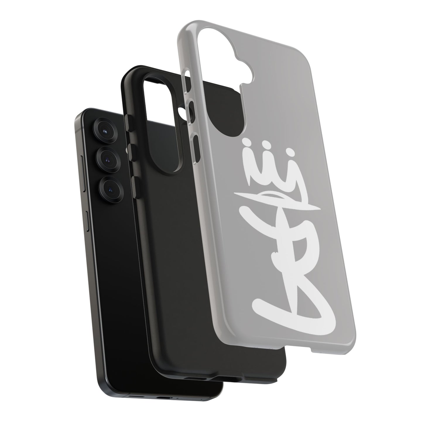 T3 Phone Case — Stylized Crown & Script Graphic Protective Cover