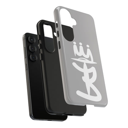 T3 Phone Case — Stylized Crown & Script Graphic Protective Cover