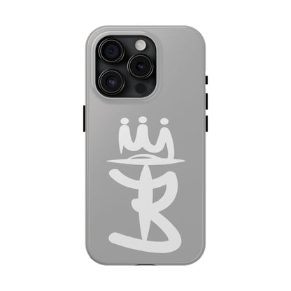 T3 Phone Case — Stylized Crown & Script Graphic Protective Cover