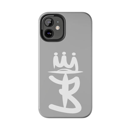 T3 Phone Case — Stylized Crown & Script Graphic Protective Cover