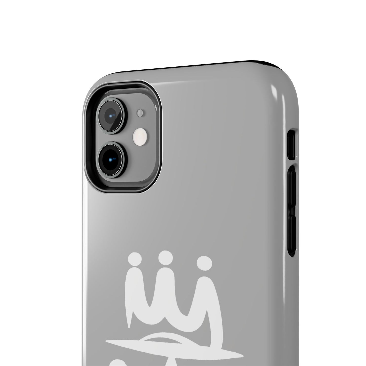 T3 Phone Case — Stylized Crown & Script Graphic Protective Cover