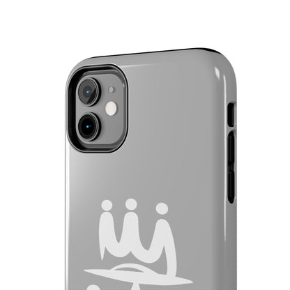 T3 Phone Case — Stylized Crown & Script Graphic Protective Cover