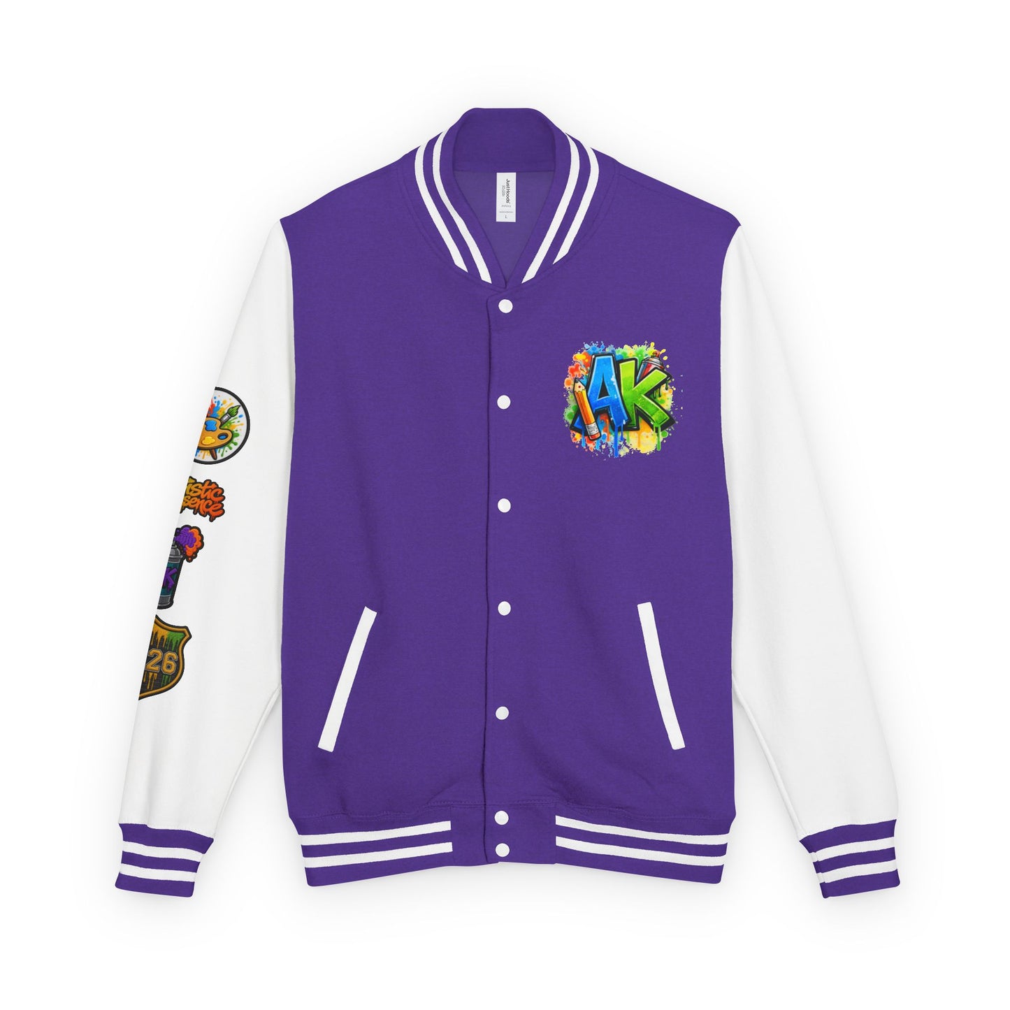 Artistic Kids Letterman Jacket - Colorful Kids Art Club Varsity Jacket